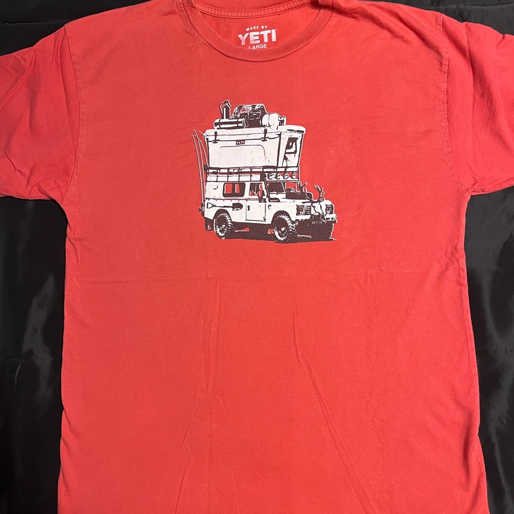 Yeti Bold Red Cotton T-Shirt